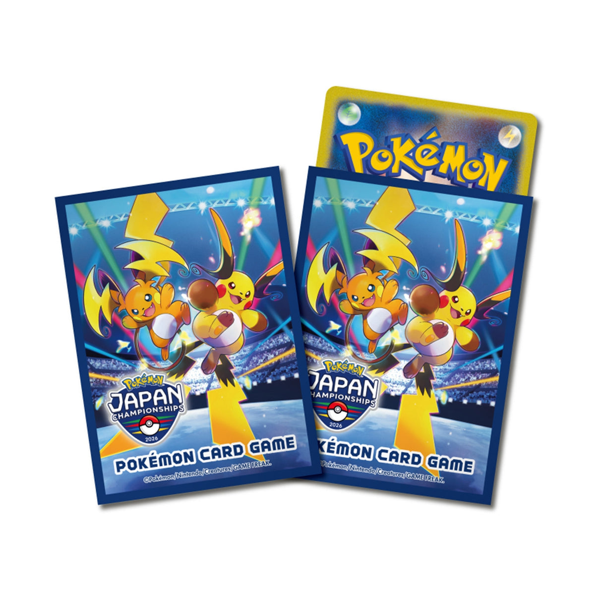 Sleeves Pokémon Center Raichu PJCS2026 — visuel officiel