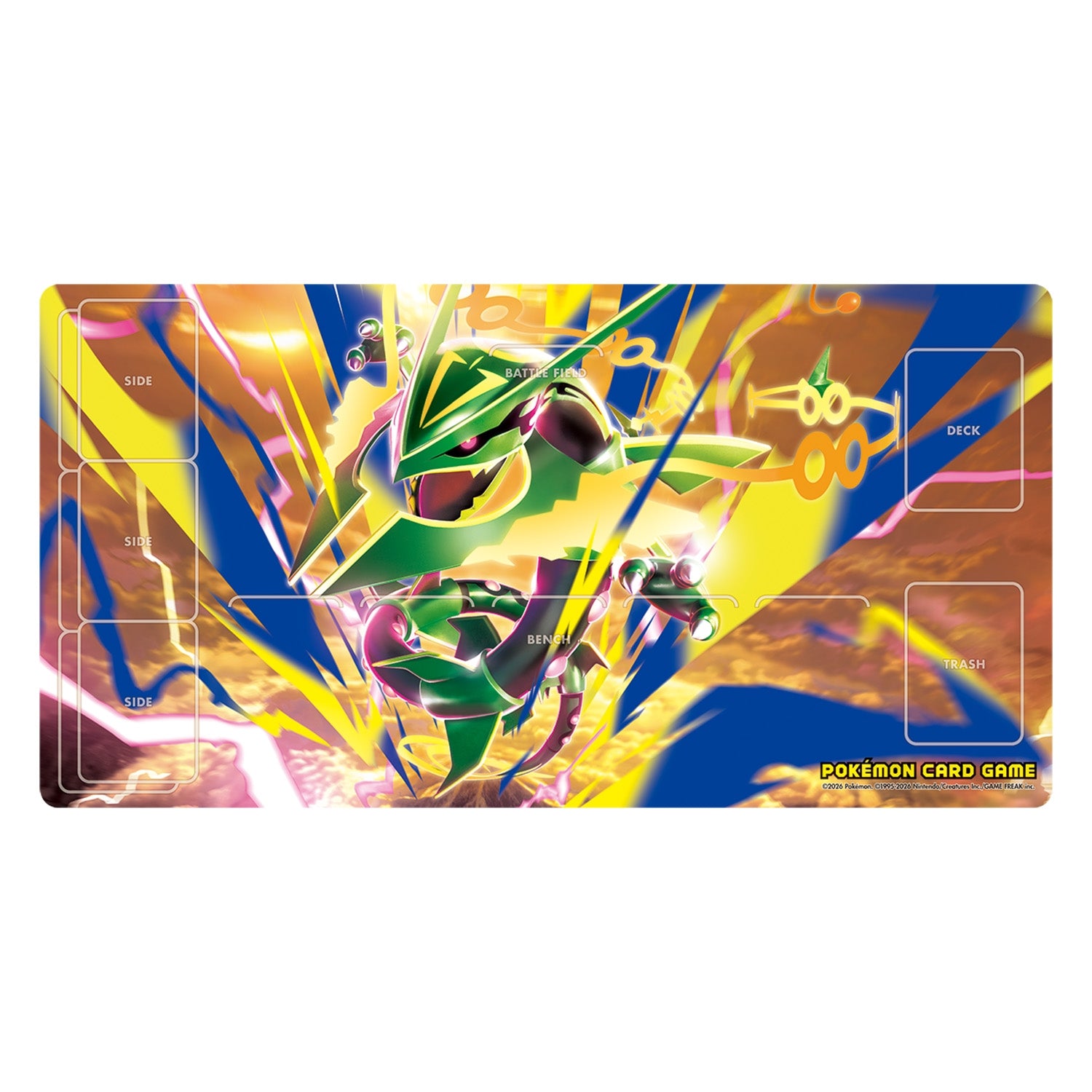 Playmat Pokémon Center Méga-Rayquaza — visuel officiel