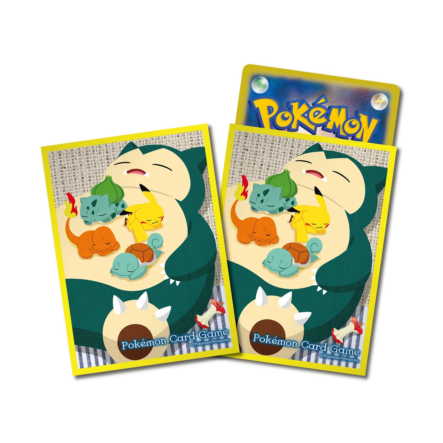 Protège-cartes Ronflex Jaune - Pokémon Center JP - 64 sleeves (recto)