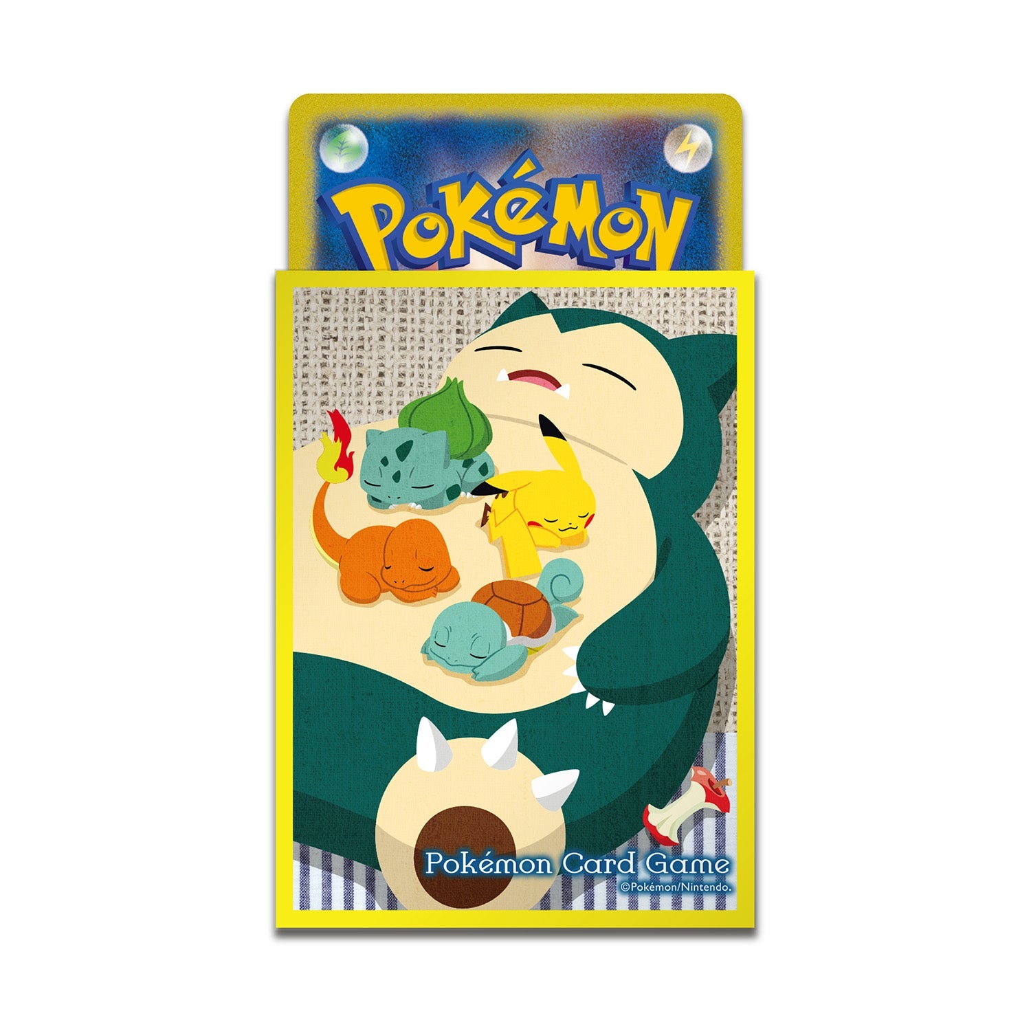 Protège-cartes Ronflex Jaune - Pokémon Center JP - 64 sleeves (verso)