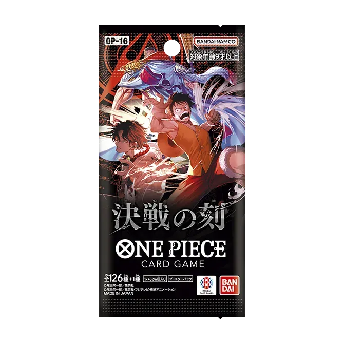 Booster One Piece OP-16 The Time of Battle — sachet japonais de 6 cartes